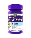 ZzzQuil PURE Zzzs De-Stress & Sleep Gummies - 60 Count for Relaxation & Sleep Aid - Buy Online on GoSupps.com