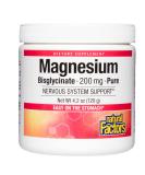 Natural Factors Magnesium Bisglycinate 200 mg - Pure 4.2 oz (120 g) for Optimal Relaxation & Support - Buy Online on GoSupps.com
