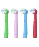 WuYan Kids Toothbrush Heads Compatible for Electric Toothbrush Kids Electric Toothbrush Heads for Braun Refills for Kids Toothbrush Head Pack of 4 Multicolor Replacement Brush Heads 4pcs - Buy Online on GoSupps.com
