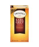 Twinings Earl Grey Black Tea - 25 Tea Bags (1.76 oz) - Premium Flavor & Aroma - Buy Online on GoSupps.com