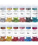 HOLOGRAPHIC Chunky Glitter Set - Jemesi 144g Craft Glitter for Epoxy Resin Face & Nail Art Body Slime | Festival Party Colors - Buy Online on GoSupps.com