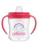 Dr. Brown's Transition Sippy Cup with Soft Spout - Pink - 6oz - 6m+ 6 oz  Pink  1 Pack - Buy Online on GoSupps.com