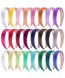 Buy Siquk 24-Piece Satin Hair Ties for Women - Multi-Color Forehead Ligaments for Every Style - Buy Online on GoSupps.com
