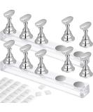 2 Set Acrylic Nail Art Practice Stands with Magnetic Tips - 96 Reusable Adhesive Putty for DIY Nail Display - International Shipping Available - Buy Online on GoSupps.com
