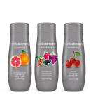 Buy Sodastream Syrup Bundle - Pink Grapefruit Red Berries Cherry (3x440ml) | No Sugar | Up to 9 Liters of Refreshing Drinks | International Shipping - Buy Online on GoSupps.com