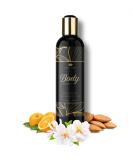 Vegan Massage Oil & Moisturizer - 8 oz Sweet Almond Jojoba Argan & Vitamin E for Firming & Relaxation - Sweet Orange Scent - Buy Online on GoSupps.com