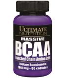 Ultimate Nutrition Massive BCAA - 1000mg Amino Acid Supplement | 60 Capsules - Best for Muscle Recovery & Growth - Buy Online on GoSupps.com