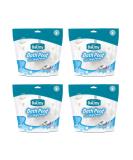 4 Pack Shower Puffs With Soap Pieces - White Soap - Premium Quality Loofah Exfoliating - Buy Online on GoSupps.com