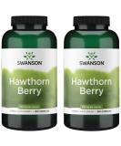 Swanson Hawthorn Berry Supplement 565mg Antioxidant Flavonoids 500 Capsules - 2 Pack - Buy Online on GoSupps.com
