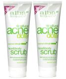 Alba Botanica ACNEdote Face & Body Scrub 8 oz Tube - Pack of 2 | Gentle Exfoliating Formula for Clear Skin - Buy Online on GoSupps.com