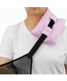 Strap Cushion for Arm Sling - Shoulder Brace Pillow for Injury Support | Minky Dot Lavender - Ideal for Men & Women - Buy Online on GoSupps.com