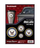 Officially Licensed U.S. Navy Decals - 4 Piece Set for Car Windows, Phones, Tablets & Laptops | Large Military Stickers 1.75 to 4 Inches - Car Decals Military Collection - Buy Online on GoSupps.com