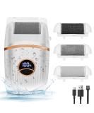 Automatic Callus Remover for Feet - Rechargeable Electric Pedicure Tool with 3 Roller Heads 2 Speeds Waterproof Design for Effective Cracked Dry Skin Care - Buy Online on GoSupps.com