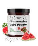 I Am Joy Co. Organic Watermelon Seed Powder - Nutrient Dense & Protein Rich | Non-GMO Eco-Friendly 10oz Glass Jar | Perfect for Tea & Smoothies - Buy Online on GoSupps.com