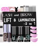 Lash Lift Brow Lamination Kit - DIY Eyelash & Eyebrow Perming at Home or Salon - 6 Weeks of Voluminous Eyes - 15 Applications - 10ml Airless Pump - Buy Online on GoSupps.com