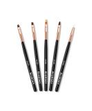 Bluesky 5-Part Gel Nail Art Brush Set - Fine Lace Angled & Tapered Brushes for Perfect Gel Manicure & Pedicure | International Shipping Available - Buy Online on GoSupps.com