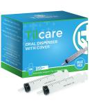 30ml Oral Dispenser Syringe with Cover 50 Pack by Tilcare - Luer Slip Sterile Plastic Medicine Food Droppers for Children  Pets & Adults  Latex-free Medication Dispenser - Large Feeding Tube Syringes - Buy Online on GoSupps.com