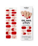 MOYOU LONDON Semi Cured Gel Nail Strips 20 Pc + Free UV Lamp | Easy Apply & Remove for Salon-Quality Manicure - Buy Online on GoSupps.com
