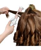 Leyeet Cordless Curling Iron - Mini USB Rechargeable Ceramic Hair Curler & Straightener for Travel | Wet & Dry Use | Perfect for Business Trips - Buy Online on GoSupps.com