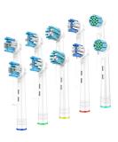 10 Pack Compatible Replacement Toothbrush Heads for Oral B Braun Electric Toothbrush - Professional Precision Brush Heads for Oral B 7000/Pro 1000/9600/5000/3000/8000 - Buy Online on GoSupps.com