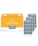 Amazon Basics 5-Blade Razor Refills for Men with Dual Lubrication and Precision Beard Trimmer, 12 Cartridges (Fits Amazon Basics Razor Handles only) (Previously Solimo) 12 Count (Pack of 1) - Buy Online on GoSupps.com