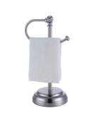SunnyPoint Heavy Weight Brush Chrome Fingertip Towel Holder Stand for Bathroom, Kitchen, Vanity - 13.5 x 5.5 x 5.5 INCH - Buy Online on GoSupps.com