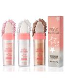 3Pcs Fairy Powder 3D High-Gloss Glitter Loose Powder Blusher Set - For Eyes, Face, Body Makeup - 3 Colors - Buy Online on GoSupps.com