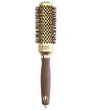 Olivia Garden - Expert Blowout Shine Gold & Brown Hairbrush - 35 35mm - Buy Online on GoSupps.com