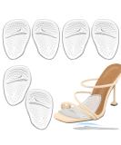 Metatarsal Pads for Women - Reusable Ball of Foot Cushions Clear High Heel Comfort Pads (3 Pairs) to Prevent Blisters & Slipping - Buy Online on GoSupps.com