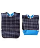 JZK Long Waterproof Feeding Bib for Elderly & Disabled - Washable Adult Dribble Bib for Stroke Patients | Large Size - Buy Online on GoSupps.com