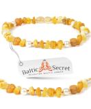 AmberForPets - Baltic Amber Dog Necklace & Collar for Tick Protection | 42cm with Pearls - Buy Online on GoSupps.com