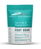 Purely Northwest-Tea Tree Oil & Peppermint Foot Soak with Epsom Salt-for Stubborn Foot Odor, Burning & Itching associated with Athletes Foot- Softens Dry Skin & Calloused Heels-1 Pound Granule - Buy Online on GoSupps.com