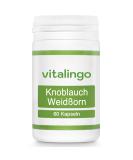 Garlic Hawthorn Capsules - High-Dose Garlic Extract & Vitamin C - 60 Capsules (546mg) - Boost Heart Health & Immunity - International Shipping Available - Buy Online on GoSupps.com