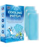 20 Sheets Cooling Patches for Fever Discomfort & Pain Relief, Cooling Relief Fever Reducer, Soothe Headache Pain, Pack of 20 - Buy Online on GoSupps.com