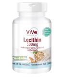 Lecithin 500 mg - 60 Softgels | Natural Phosphatidylcholine | No Additives | German Quality | Vive Supplements - Buy Online on GoSupps.com