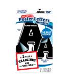 ArtSkills Paper Poster Letters and Numbers for Projects and Crafts  4 and 2.5  Black  150 Pieces - Multiple Sheets Per Letter Pad - Buy Online on GoSupps.com