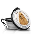 15. Portable Cocker Spaniel Drinking Bowl - Foldable Pet Bowl with Carabiner for On-the-Go | Unique & Handy Design - Buy Online on GoSupps.com