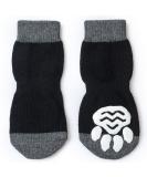 Buy Pet Heroic Indoor Anti-Slip Socks for Dogs & Cats - 8 Sizes (S to 5XL) | Paw Protection & Traction with Silicone Gel - Black 3X Large - Buy Online on GoSupps.com