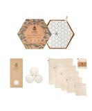 SuperBee Eco Laundry Kit - Chemical-Free Travel Set for Sensitive Skin | 300 Loads 3 Wool Dryer Balls & Cotton Mesh Bags - Buy Online on GoSupps.com