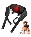 Knqze Wireless Neck Massage Device - 4D Deep Tissue Shiatsu Massager with Heat for Pain Relief | Perfect for Neck Shoulders and Legs | Ideal Gift in Black - Buy Online on GoSupps.com