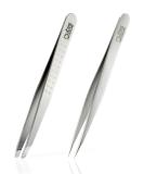 Rubis Tweezers Set - Precision Slanted & Pointed Stainless Steel Eyebrow and Splinter Tweezers for Flawless Grooming | International Shipping - Buy Online on GoSupps.com