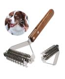 Subject Brush for Dogs & Cats - Long-Haired Coat King | Dual Pet Undercoat Care Comb for Fur Penils & Grooming - Buy Online on GoSupps.com