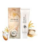 Organic Rice & Probiotics Sunscreen SPF 50 | Non-Greasy UV Defense for All Skin Types - Buy Online on GoSupps.com