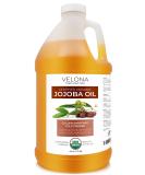 velona Jojoba Oil USDA Certified Organic - 64 oz | 100% Pure and Natural Carrier Oil| Golden  Unrefined  Cold Pressed  Hexane Free | Moisturizing Face  Hair  Body  Skin Care  Stretch Marks  Cuticles Organic Jojoba Oil 64... - Buy Online on GoSupps.com