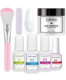 Lofuanna Dip Powder Nail Kit Starter-White Nail Dipping Powder with Base&Top Coat&Activator&Brush Saver No UV/LED Needed DIY French Nail Art Manicure Easy to Apply for Home or Salon Use 011 - Buy Online on GoSupps.com