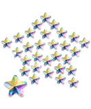Allstarry 100pcs 5mm Iridescent Star-Shaped Rhinestones - AB Glass Crystals for Jewelry & Nail Art - Buy Online on GoSupps.com