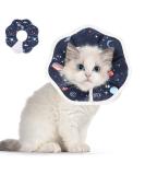 ComSaf Protective Cat Collar - Adjustable Starry Sky Hinges for Post-Surgery Recovery | Prevent Licking & Soothing Comfort | XS Size - Buy Online on GoSupps.com