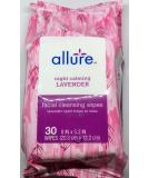 Allure Night Calming Lavender Facial Cleansing Wipes - 30ct | International Shipping Available - Buy Online on GoSupps.com