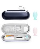 Yinke Travel Case for Oral-B & Philips Sonicare Electric Toothbrush - Stylish Suction Cap Durable Gift for Christmas & Children's Day - Blue - Buy Online on GoSupps.com