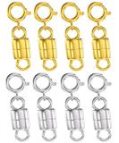 Clysoru Magnetic Necklace Clasps & Closures - 14k Gold & Silver Beads Extender Safety Locking Clasp Converter Set (8pcs) - Buy Online on GoSupps.com